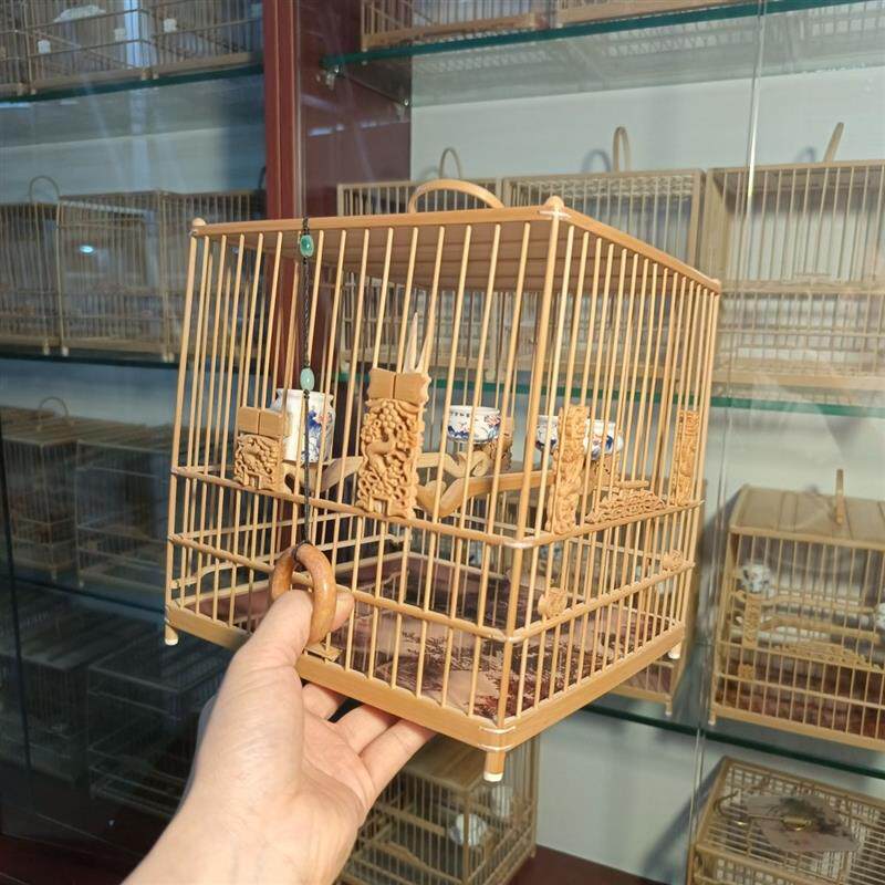 绣眼鸟笼全硫青扎线绣眼