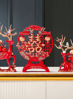 新婚闺蜜新人礼品新居创意摆件客厅电视柜玄关家居装饰品结婚礼物