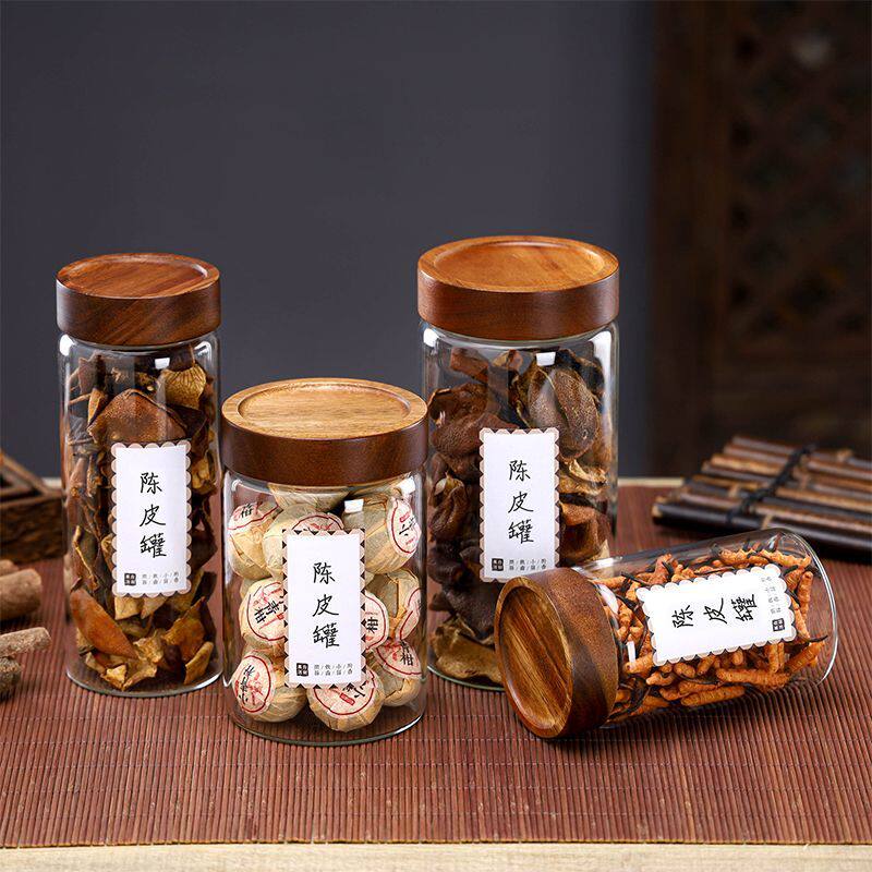 密封罐玻璃食品级家用茶叶咖啡粉陈皮罐厨房防潮杂粮收纳透明罐子