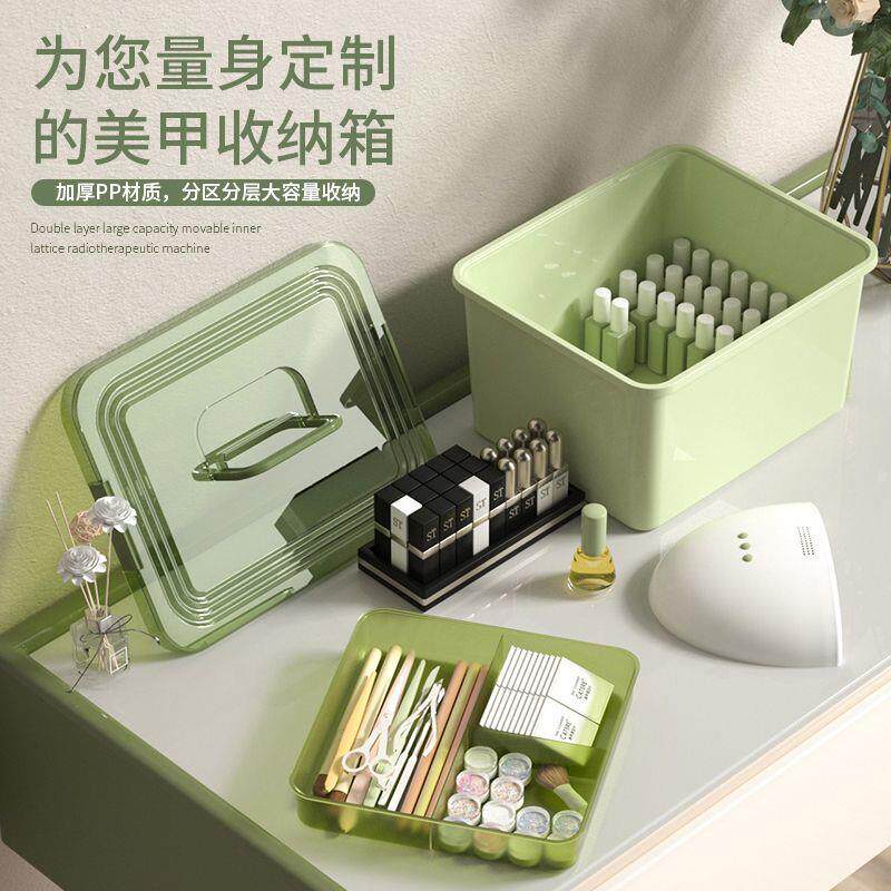 美甲手提工具箱可放光疗机