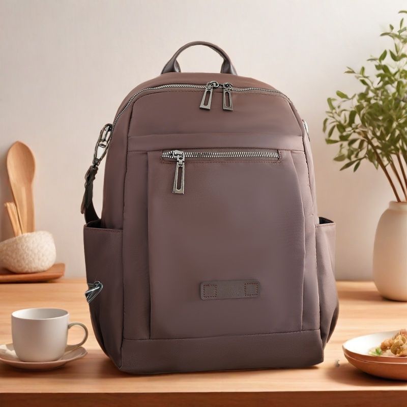 双肩包2024新款时尚轻便旅行书包大学生通勤防水大容量牛津布背包