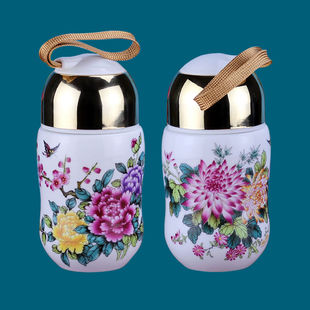 景德镇陶瓷杯男女养生水杯情侣茶杯儿童便携随手杯子创意礼品包邮