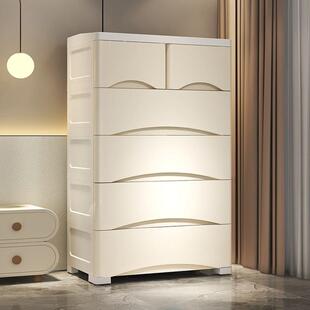 特大号抽屉式收纳柜多层玩具零食置物整理箱盒塑料宿舍衣服储物柜