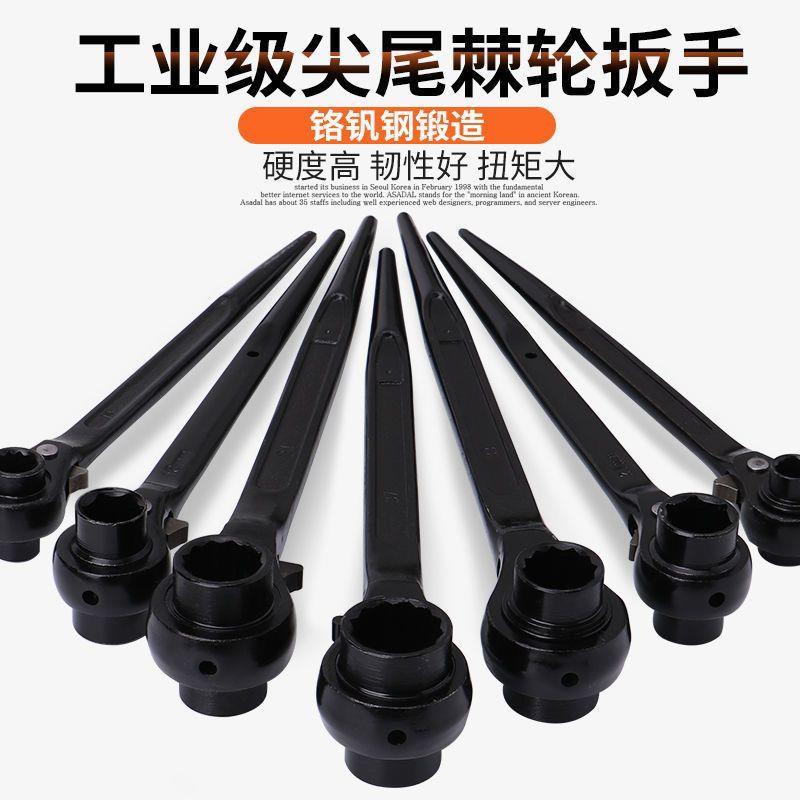 尖尾棘轮扳手自动双向齿轮