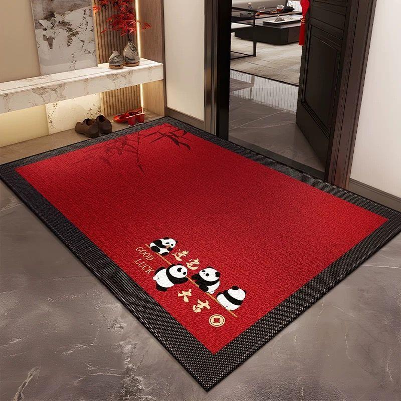 入户门地垫红色喜庆玄关进