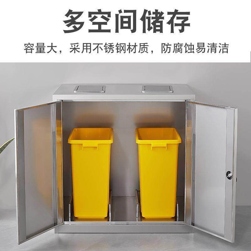 不锈钢医疗垃圾柜暂存柜牙