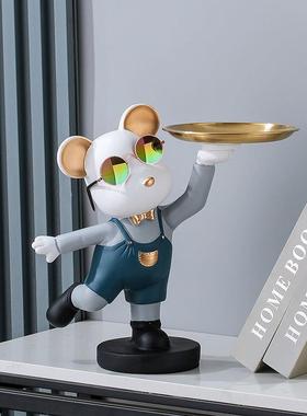 新款创意暴力熊收纳摆件玄