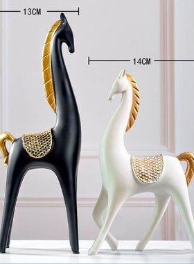 欧式平步青云招财马树脂工艺品客厅电视柜酒柜装饰品商务摆件礼品