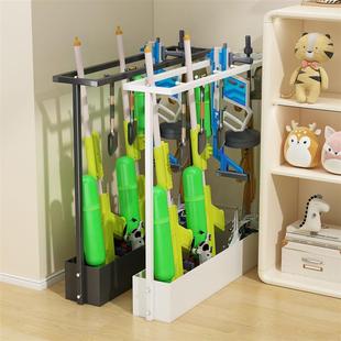 客厅家用儿童玩具枪收纳架刀剑长弓整理置物架子多功能铁艺收纳架