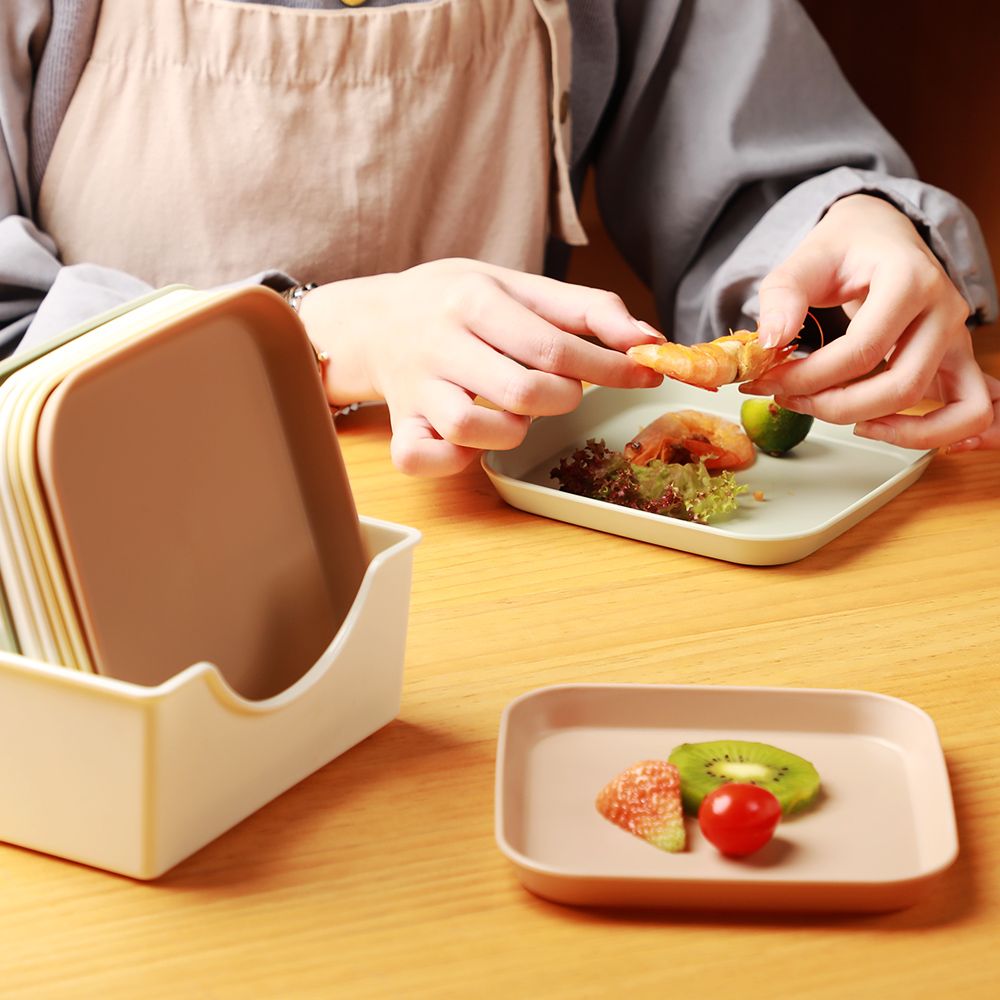 吐骨碟子洗碗机吐骨头火锅餐桌塑料小吃盘子食品级垃圾家用骨碟