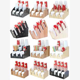 杯架简易摆摊专用一次性纸杯架取杯架饮料杯收纳盒一次性杯子架子