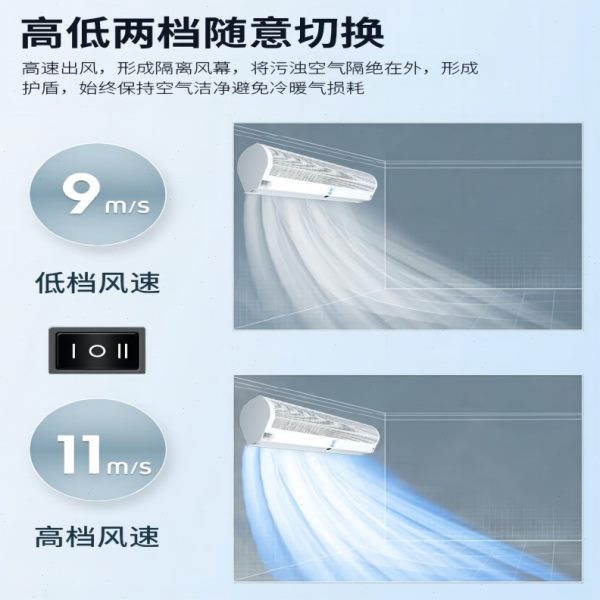 钻石牌风幕机商用工业风帘机热风闸门头风机商业强风门风机门口隔