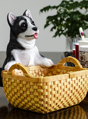 玄关鞋柜收纳摆件创意美式家居饰品客厅门口办公室进门放钥匙装饰