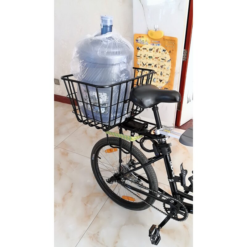 学生自行车后车筐放书包山地车后座架后置货架框通用后车篮子