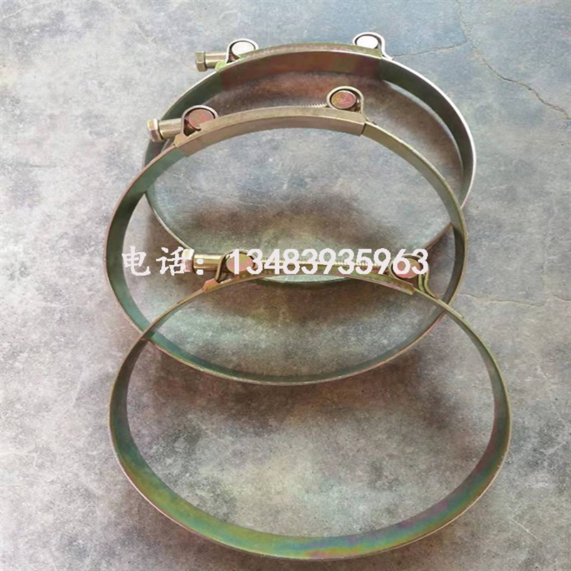 扫地车吸尘管专用大号加厚管箍铁镀锌喉箍油管管卡箍水管固定卡子