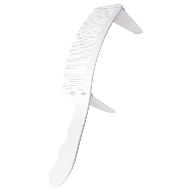 理发定位弯梳卡尺梳理发限位梳新手剪发梳子男士S弧形梳发廊家用