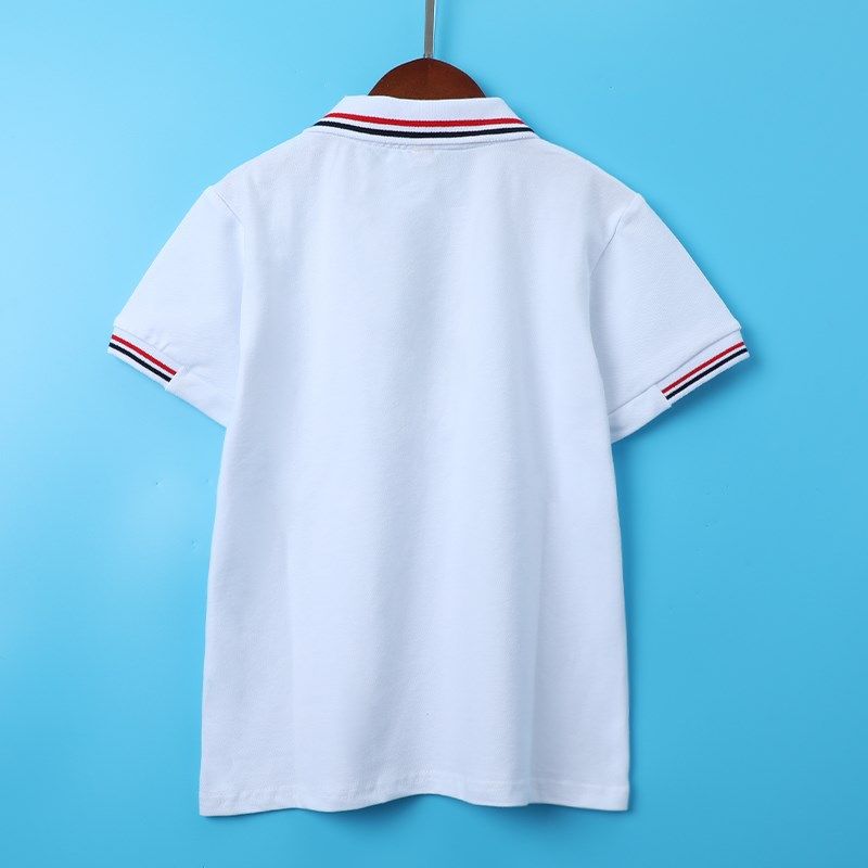 儿童校服夏季短袖POLO衫白色T恤男童女童中大童装小学生班服园服,童装/婴儿装/亲子装,校服/园服,淘宝优惠券,粉丝福利购,淘宝优惠卷