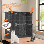 DIY狗笼猫笼超大空间双层三层幼猫咪宠物室内别墅猫窝舍狗窝围栏