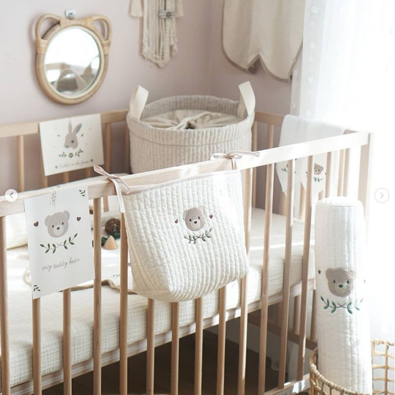 婴儿床挂袋床边收纳袋宝宝玩具尿布尿片袋儿童大容量布艺储物袋,婴童用品,尿布袋/床头挂袋,淘宝优惠券,粉丝福利购,淘宝优惠卷