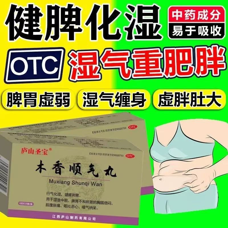 庐山圣宝 木香顺气丸10袋 缓解胃动力不足引起的腹部胀满慢性胃炎