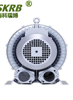 高压鼓风机大风量单段漩涡气泵工业除尘单叶轮真空物料输送风机