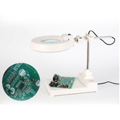 智塑高倍台式 放大镜带LED灯10倍高清20倍老人阅读美容修手机维修