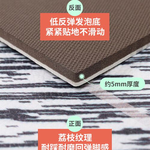 厨房满铺地垫pvc防水防油可擦免洗垫子防滑耐脏家用脚垫防摔地毯