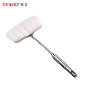 维艾304不锈钢煎鱼铲子加宽漏铲长柄家用 厨房神器单个平底翻鱼铲