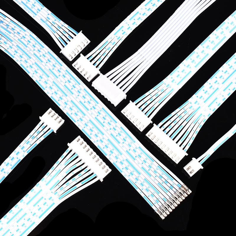 双头/2/3/4/5/6/8/10/12P连接线 XH2.54蓝白排线20/30/40cm