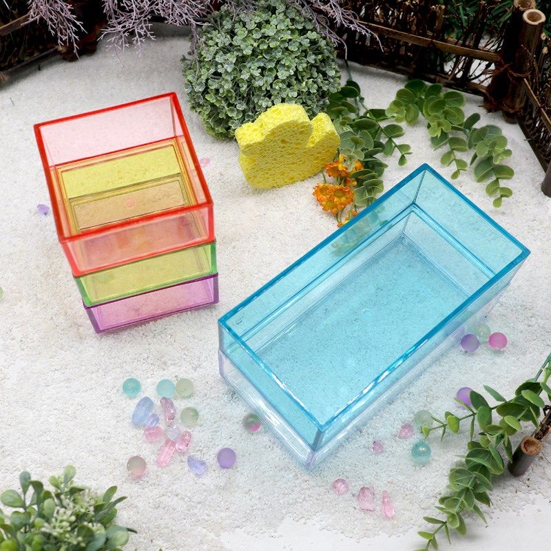 寄居蟹亚克力高透水盆~泡澡盆正方形长方形垫脚石防溺水大号小号,宠物/宠物食品及用品,造景/装饰,淘宝优惠券,粉丝福利购,淘宝优惠卷