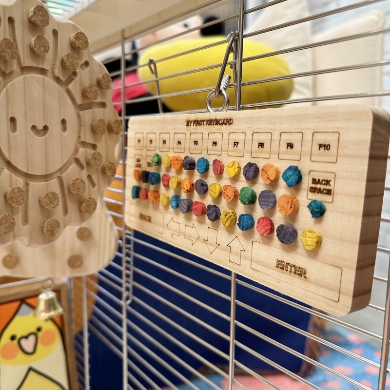 鹦鹉解压玩具磨嘴牡丹玄风虎皮发泄玩具益智用品