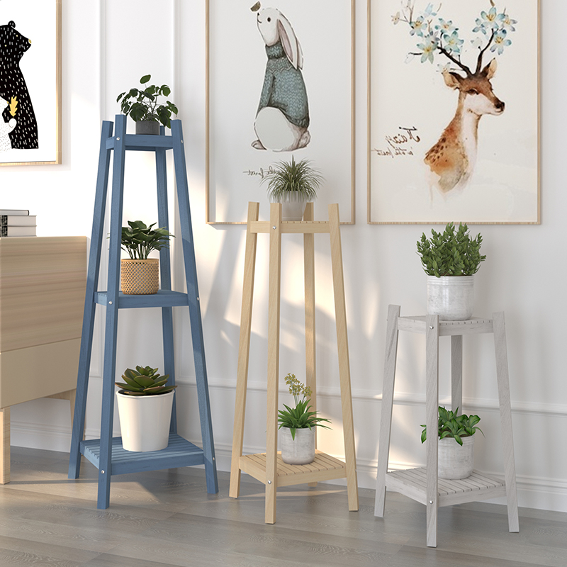 吊兰单个花架子木质客厅落地式室内绿萝花盆架阳台植物垂吊置物架