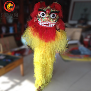 新款小北狮单人舞狮子舞狮道具整套衣服套装儿童舞龙舞狮道具成人