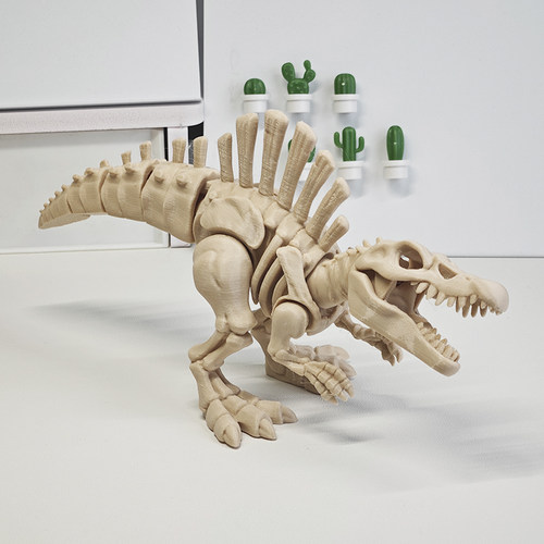 3D打印髅棘龙恐龙骷玩具