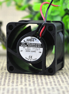 全新 ADDA 4028 4CM DC 24V 变频器散热风扇 AD0424HB-B31 双滚珠