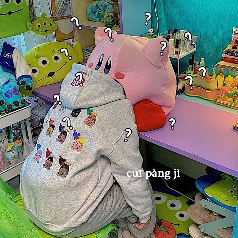 厂促星之b卡玩比办公室午睡枕头套吸入式可毛绒具爱枕学生抱趴睡