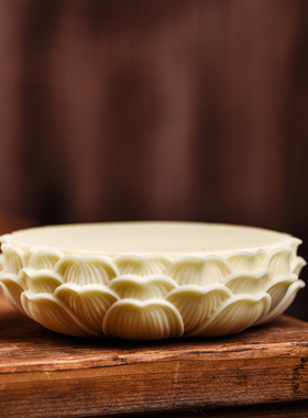 莲花底座奇石花瓶香炉佛像佛台底座佛桌神台装饰托盘托架禅意摆件