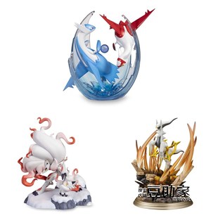 美版寿屋宝可梦中心拉帝亚斯阿尔宙斯洗翠M索罗亚手办 索罗亚克