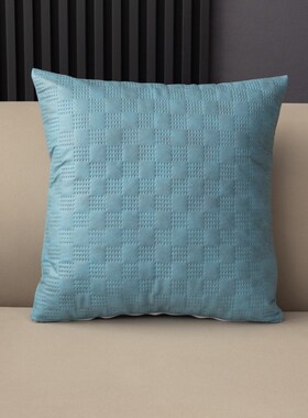 超声波科技布加厚皮沙发客厅床头飘窗轻奢抱枕套橙色靠枕靠背垫子