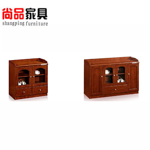 简约现代实木家用办公客厅茶几红色双层木质茶几沙发组合茶几