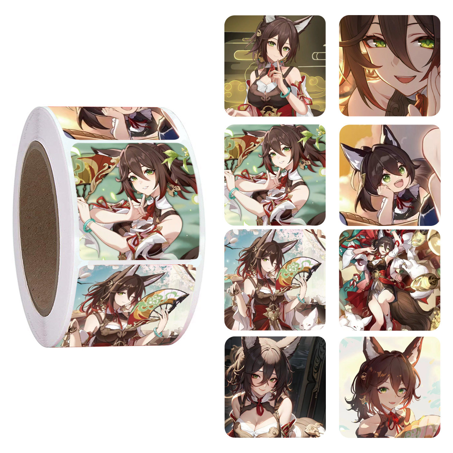 动漫游戏角色停云周边贴纸儿童玩具卡通人物装饰手账封口贴不干胶