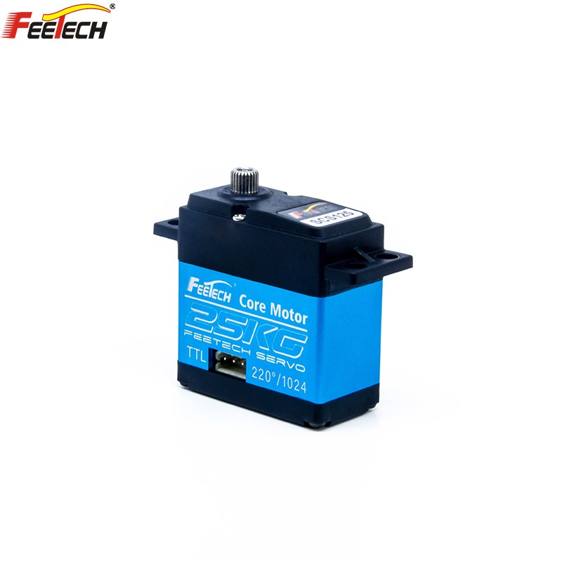 飞特铝中壳25KG单轴180钢齿人形机器人串口反馈总线舵机SCS125