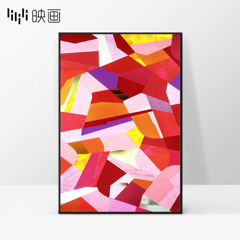 餐厅墙面装饰画门厅走廊过道墙壁画简约现代酒店挂画创意抽象油画图片