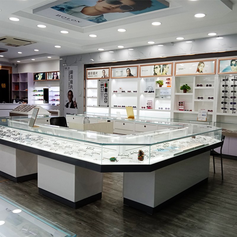 眼镜展示柜眼镜柜眼镜店柜台货架展示架中岛柜定制墨镜太阳镜展柜