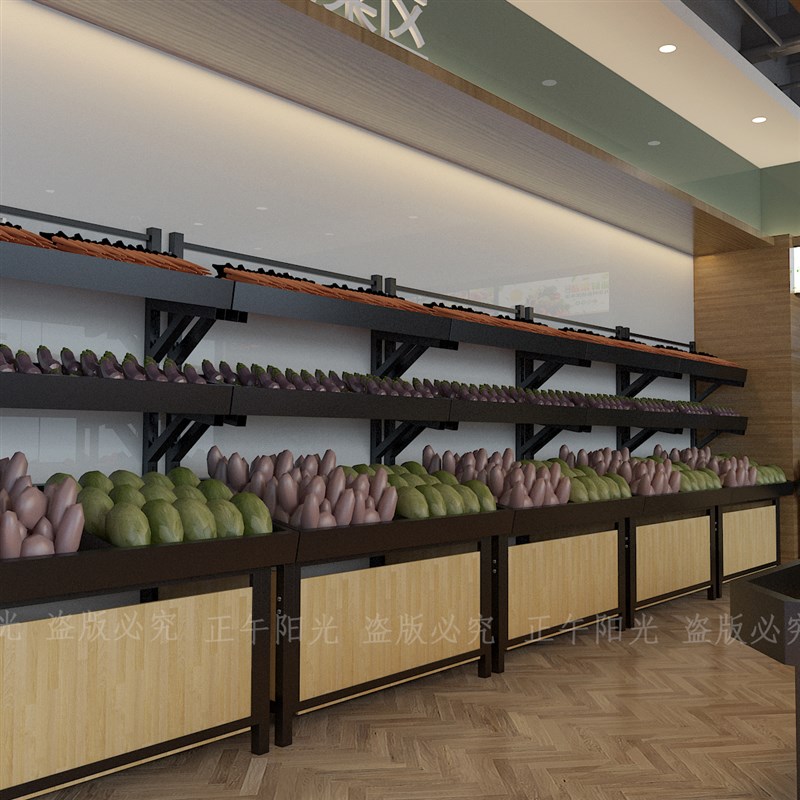 水果货架展示架生鲜多层果蔬陈列架水果店超市不锈钢蔬菜架子