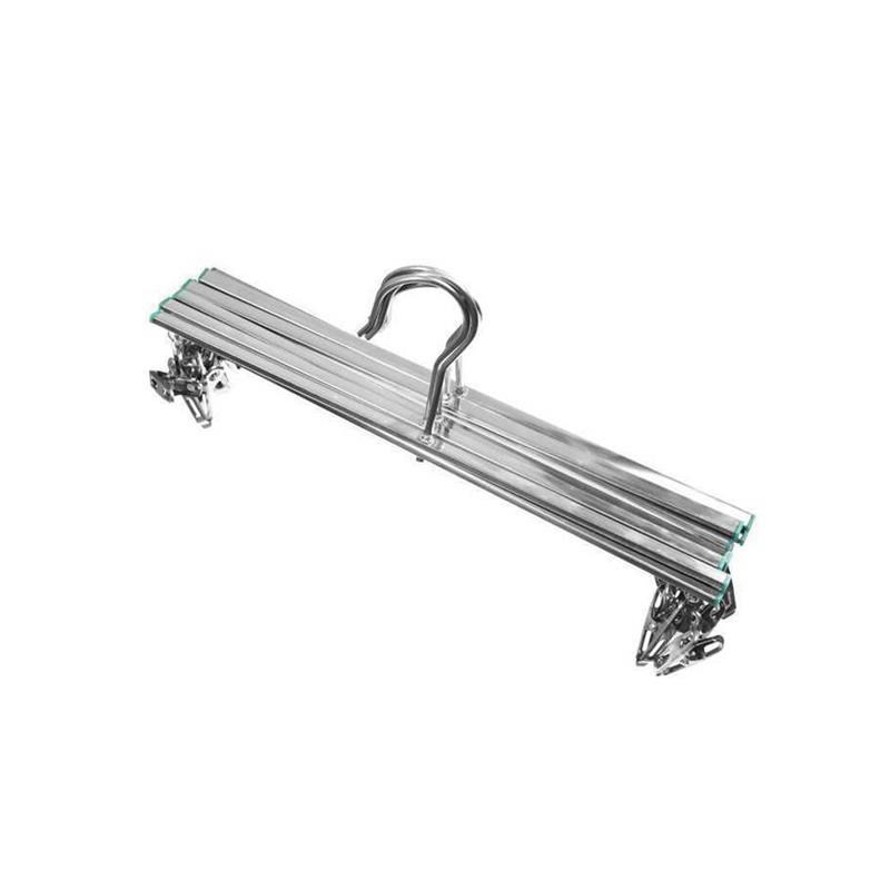 家用晾晒折叠衣架裤夹凉牛仔裤四角架十字不锈钢晒裤架多功能加厚