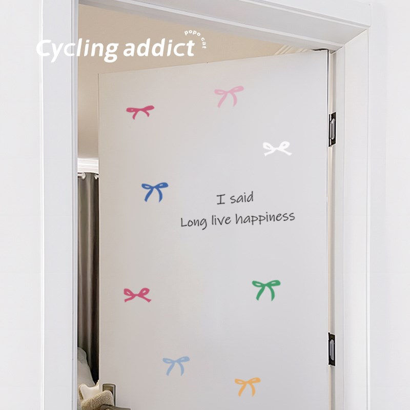 in蝴蝶结装饰窗户20新款玻璃门贴纸橱窗装饰场景布置镜子贴纸