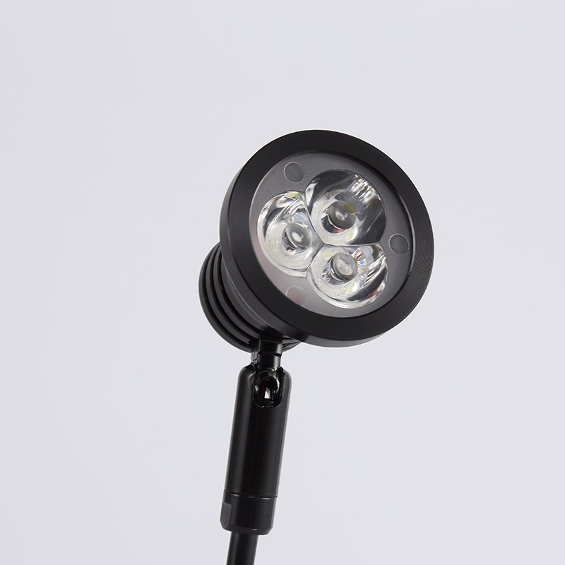 三灯珠led充电式小射灯珠宝展会柜台灯饰品无线桌面地上氛围地摊