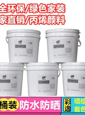 彩逸大桶丙烯颜料墙绘手绘外墙假山涂鸦彩绘防水掉色彩绘颜料室内