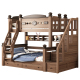 全实木上下床层床两层鹅掌楸木儿童低子母床分体式 上下铺木床
